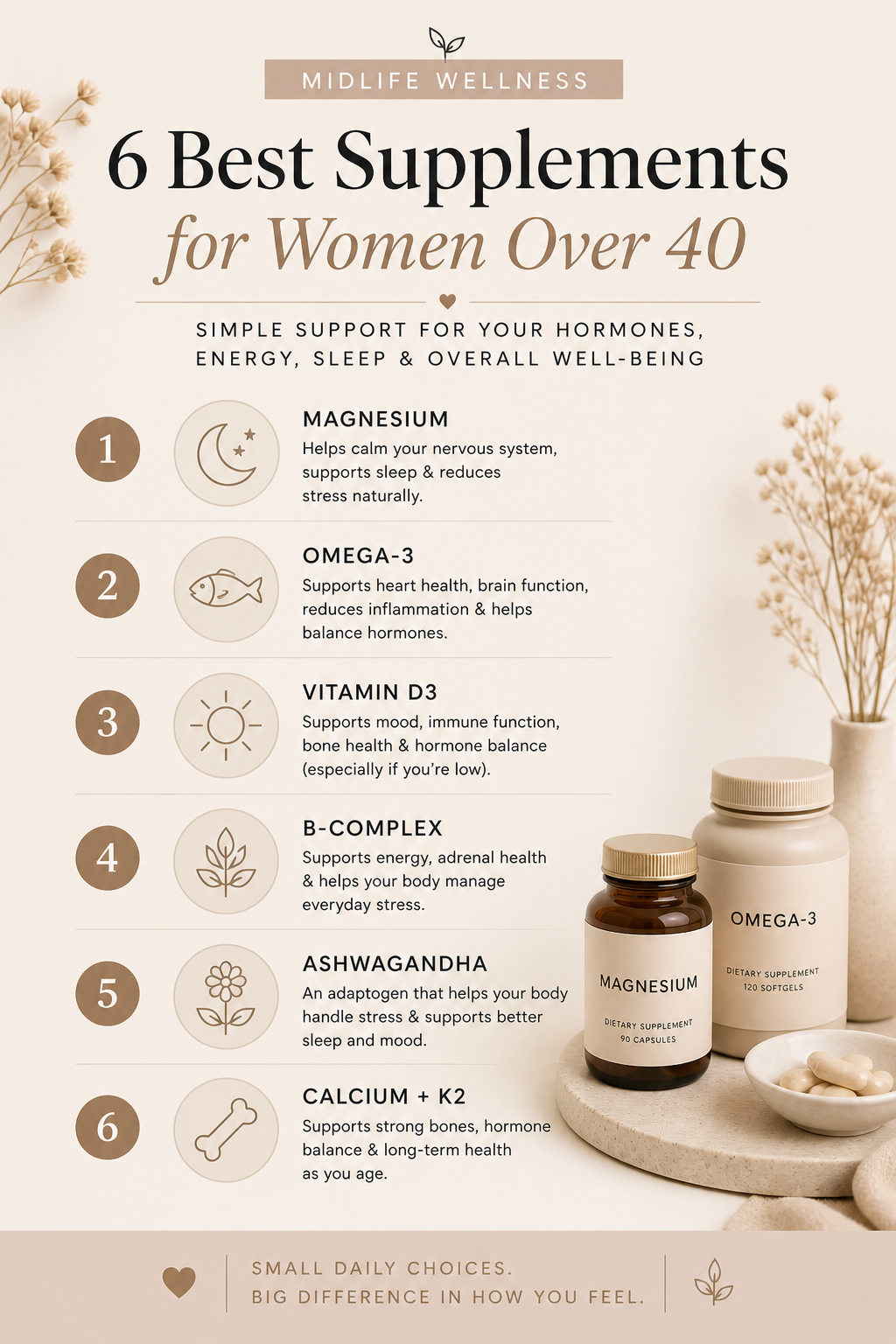Best supplements for women over 40 list